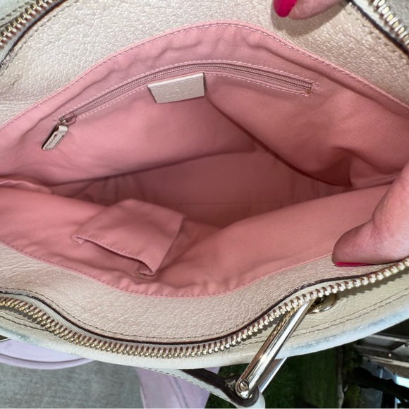 Gucci Pink and Cream Zip Tote - Picture 6 of 10